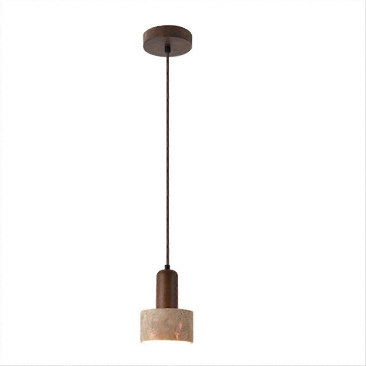 Gelbe Travertin-pendelleuchte 110-240v, Japanischer Wabi-sabi-stil, Nordische Lampe, Ideal Für Den Nachttisch Oder Das Restaurant.