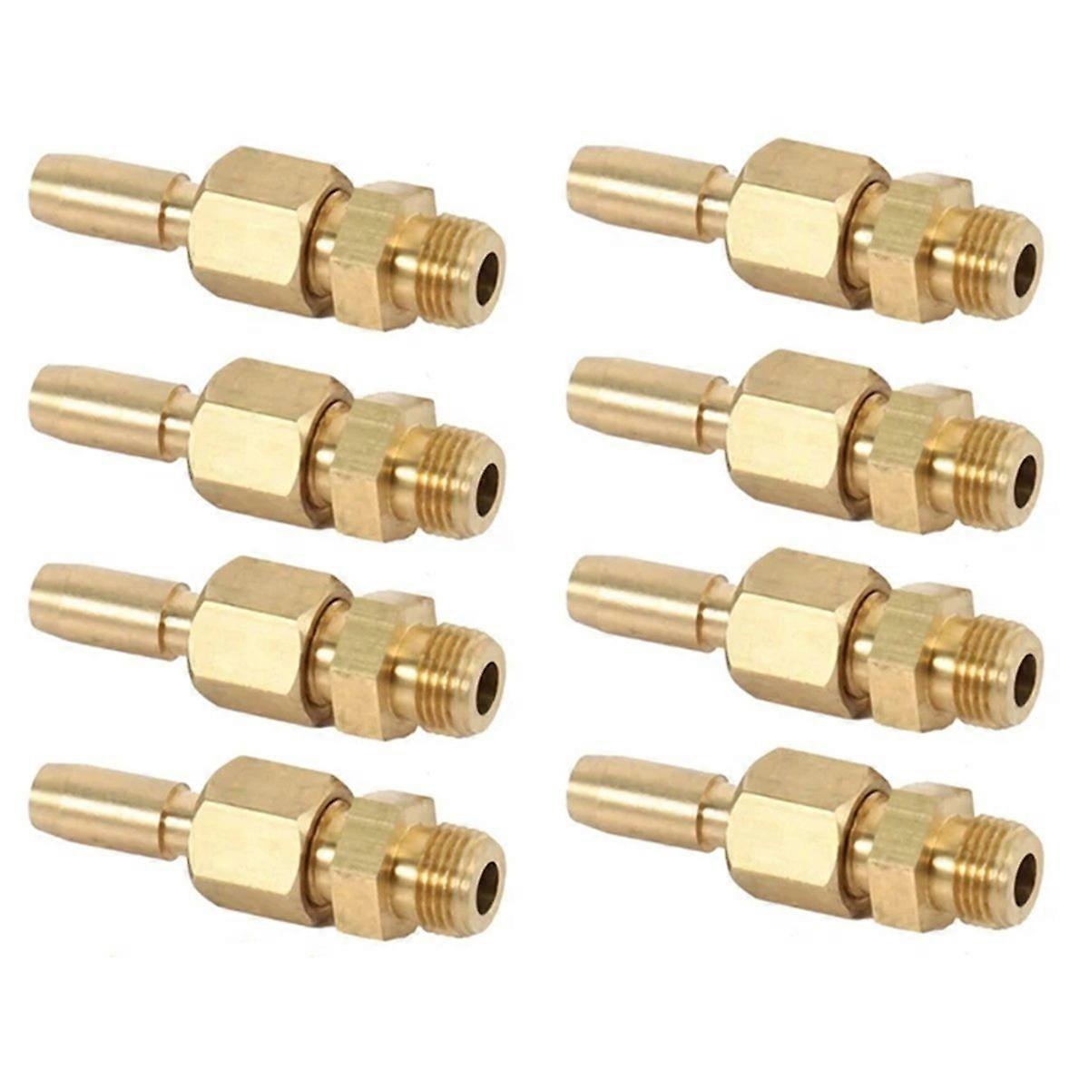 Set Mit 8 Messing-springbrunnendüsen, 3 Mm (1/8 Zoll) Mit Kraftvollen Wasserstrahlen, Kompatibel Mit Universellen Wasservorhängen Und Landschaftsbrunnen.