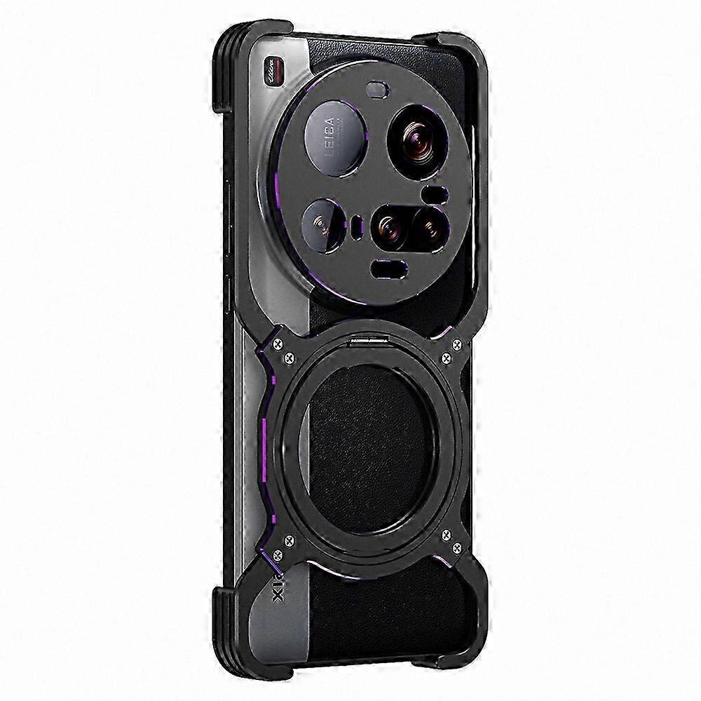 Ultra 15 Hülle Mit Integriertem Ständer, Verstärktem Magnetischem Metallschutz, Stoßfester Bumper Mit Aufstellfunktion, Gelb, Für Smartphones