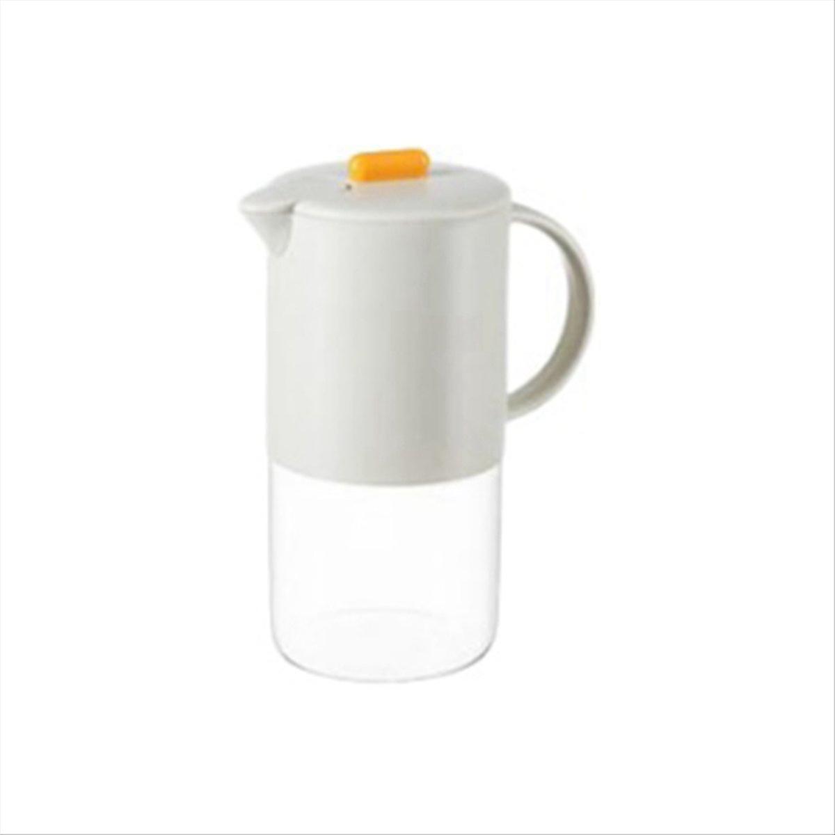 Glaskaraffe Mit Deckel, Küchenkaffeemaschine, 1800 Ml, Grau