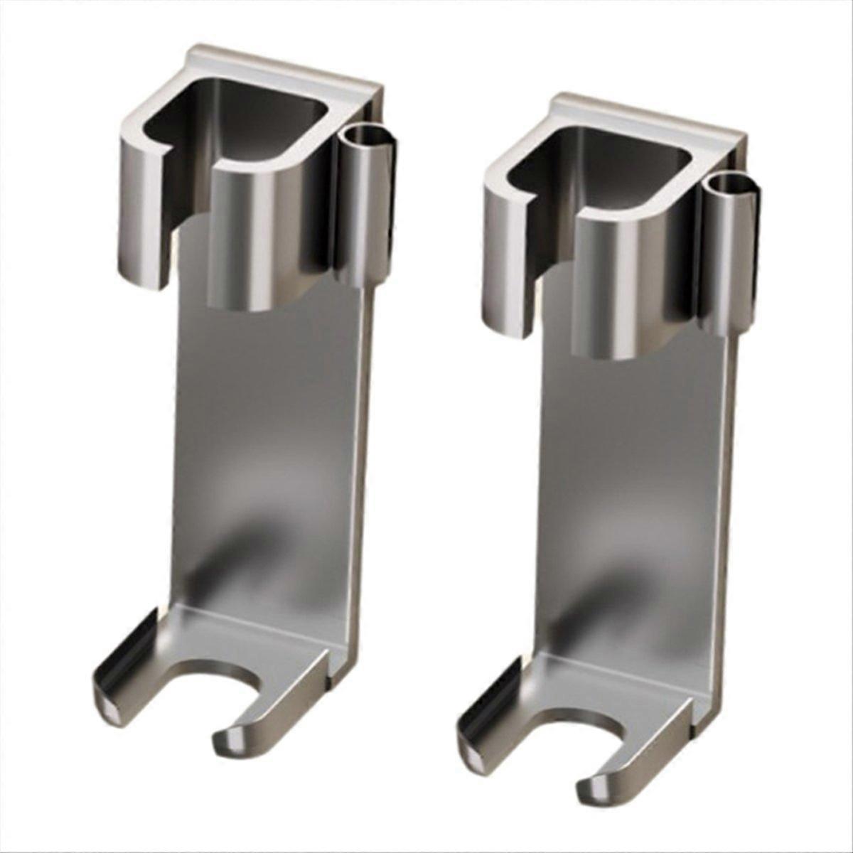 Wandmontierter Lockenstabhalter Aus Aluminium, Kompatibel Mit Verschiedenen Lockenstäben (grau)