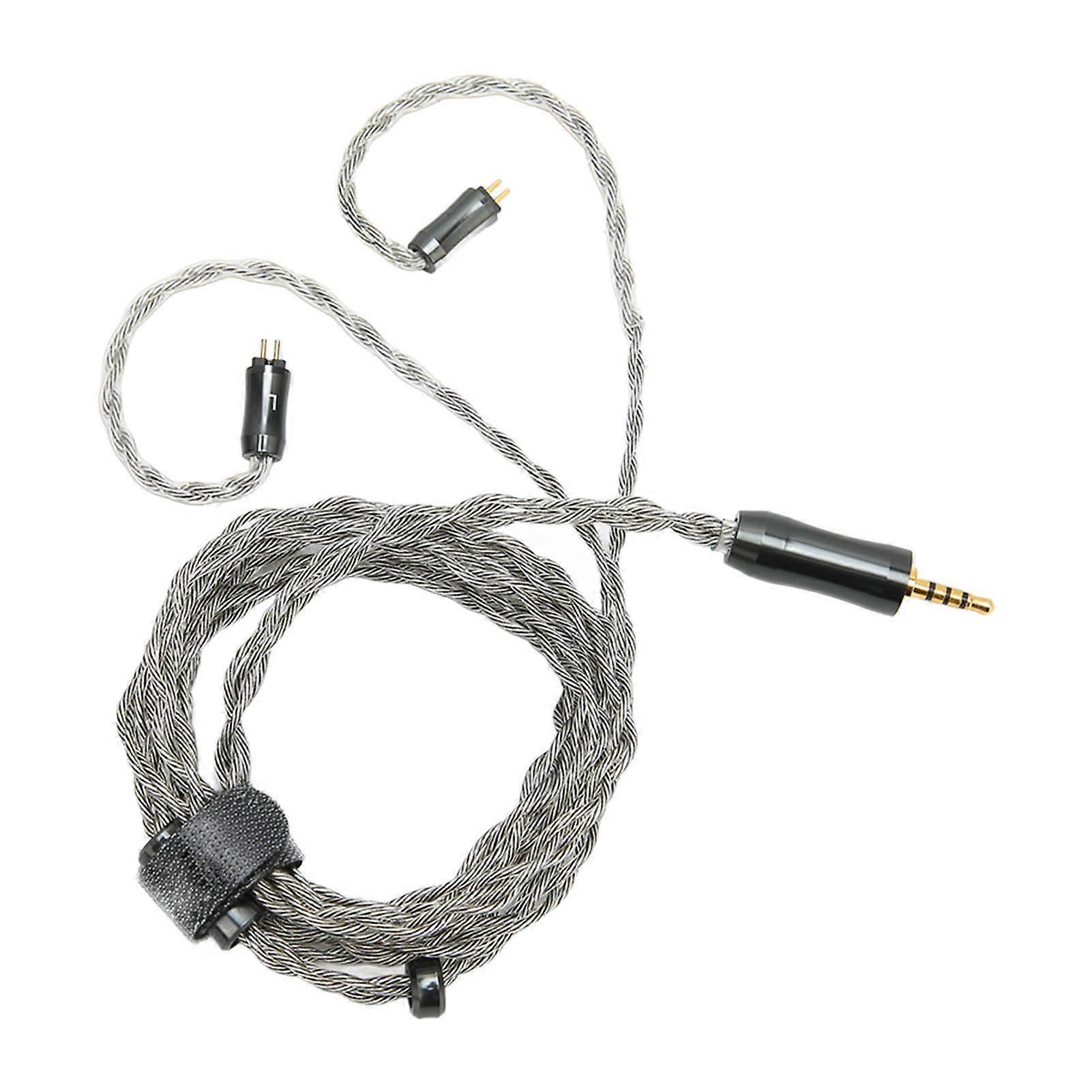 Ersatz-kopfhörerkabel Mit 2-poligem Stecker, Versilbertes Kupfer, 4-adrig, 2,5-mm-stecker, 1,2 M, Flexibles, Versilbertes Kabel Für Kopfhörer