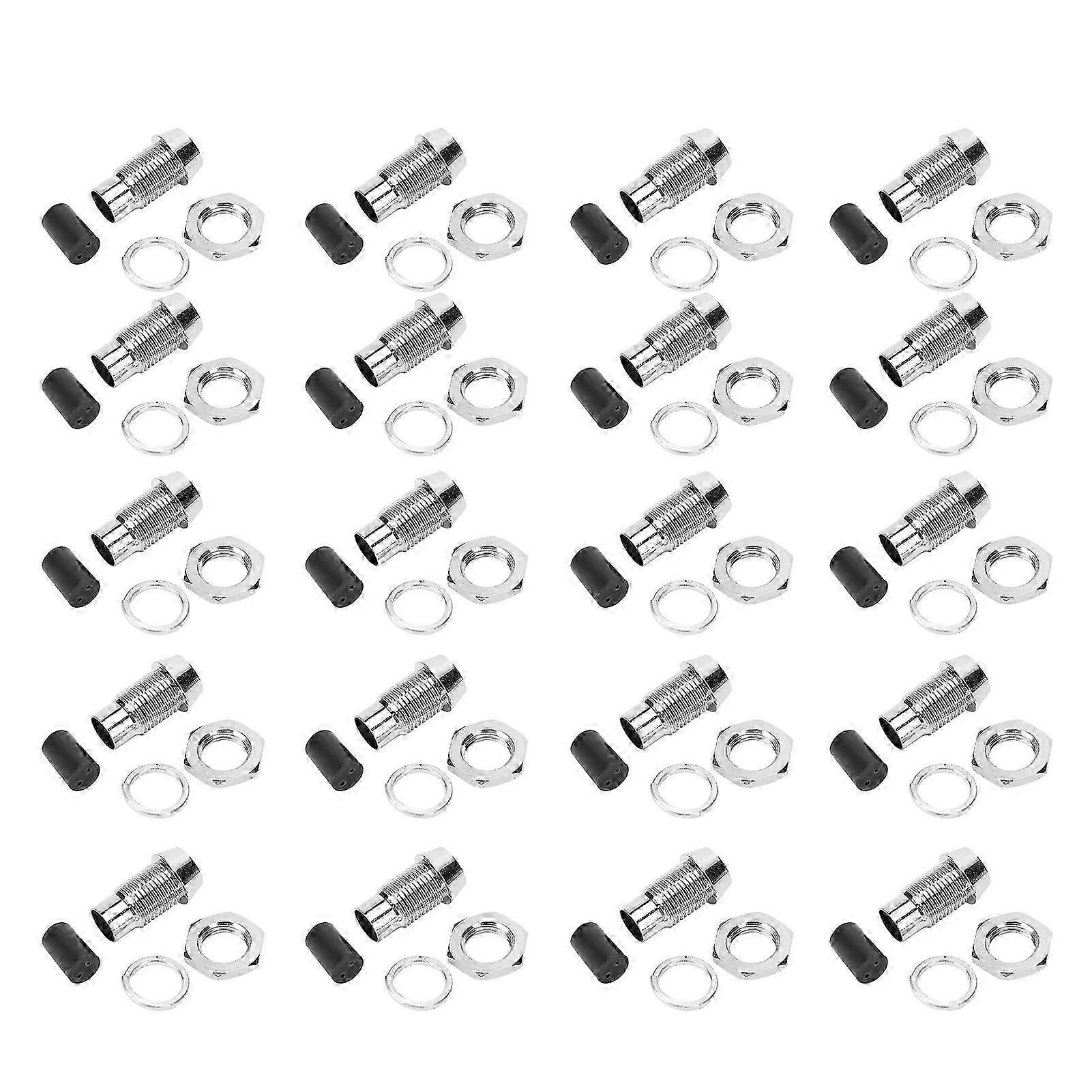 20 Stück Messing-led-befestigungsringe 5mm F5, Konkave Einbaufassung, Metallsockel, Silberne Leuchtdiodenhalterung, Packung Mit 20 Runden Ringen.