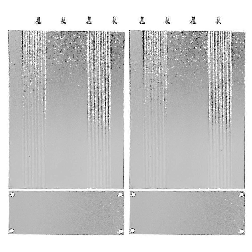 Montagekasten Aus Gebürstetem Aluminium In Silberoptik, Diy-anschlussdose 54 X 145 X 200 Mm, Separate Leiterplatten-anschlussdose, Mattes Elektronik-schutzgehäuse