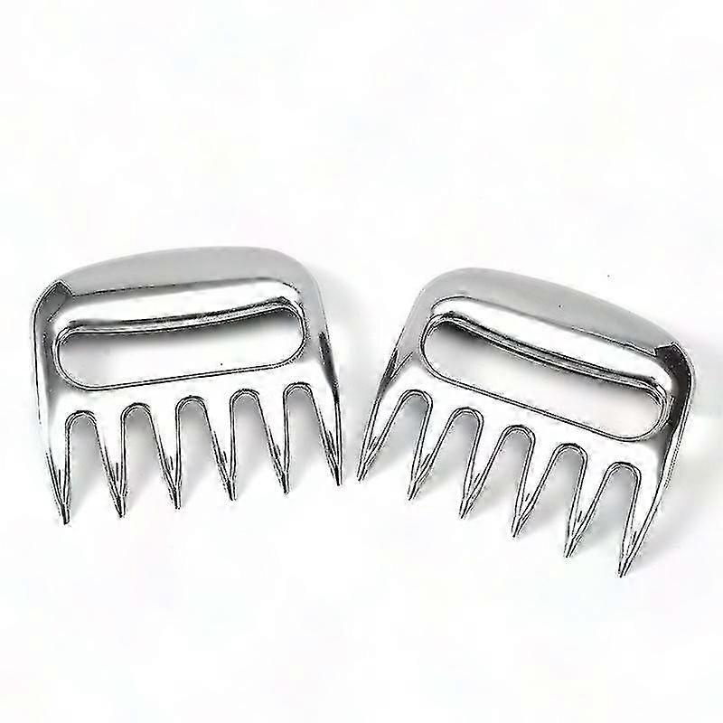 Grillzange Aus Edelstahl – Robuste Grillzange Zum Kochen, 2er-set, Silber
