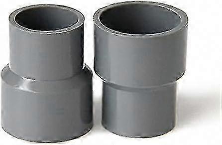Gerader Pvc-reduzierer Für Garten- Und Gewächshausschläuche (40 Mm X 20 Mm, Grau) - Reduzierstück Für Die Wasserzufuhr, Robuster Sanitäradapter.