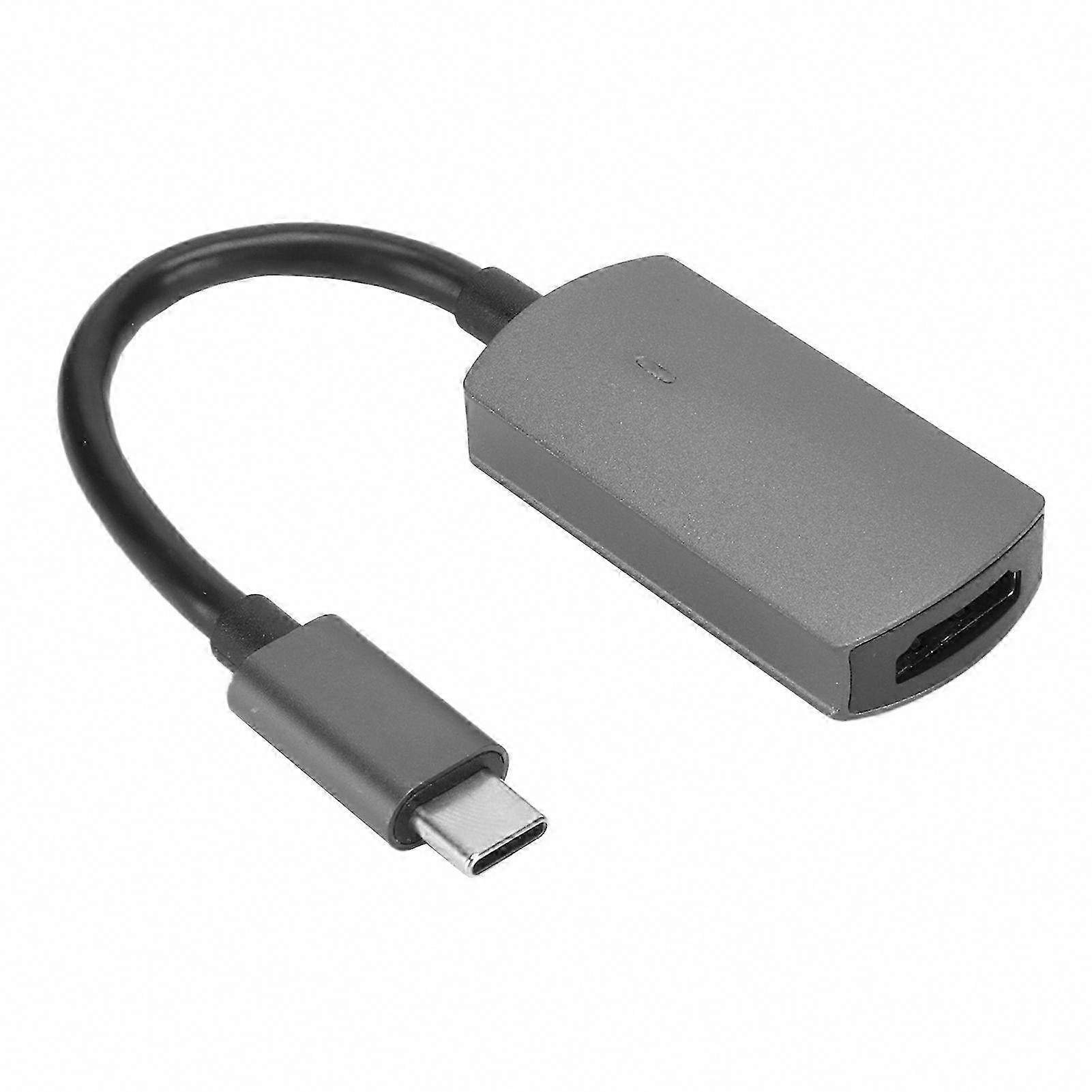 Usb-c-zu-hdmi-4k-30hz-adapter, Plug-and-play-dockingstation Für Smartphone, Laptop Und Pc, Grau, Typ-c-kompatibel