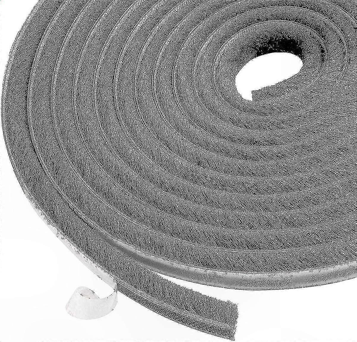10 M Selbstklebendes Dichtungsband Mit Bürste, Zugluft- Und Staubdicht Für Fenster Und Türen, 9 Mm X 9 Mm, Grau