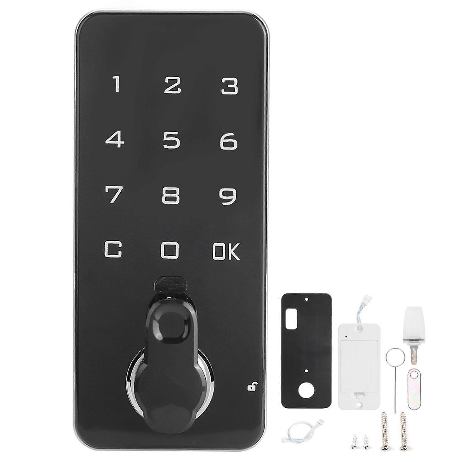 Elektronischer Touchscreen-tresor Mit Digitalem Codeschloss Fürs Büro, Sicheres Smart Lock, Moderner Aktenschrank, Programmierbares Passwort, Silberne Ausführung.