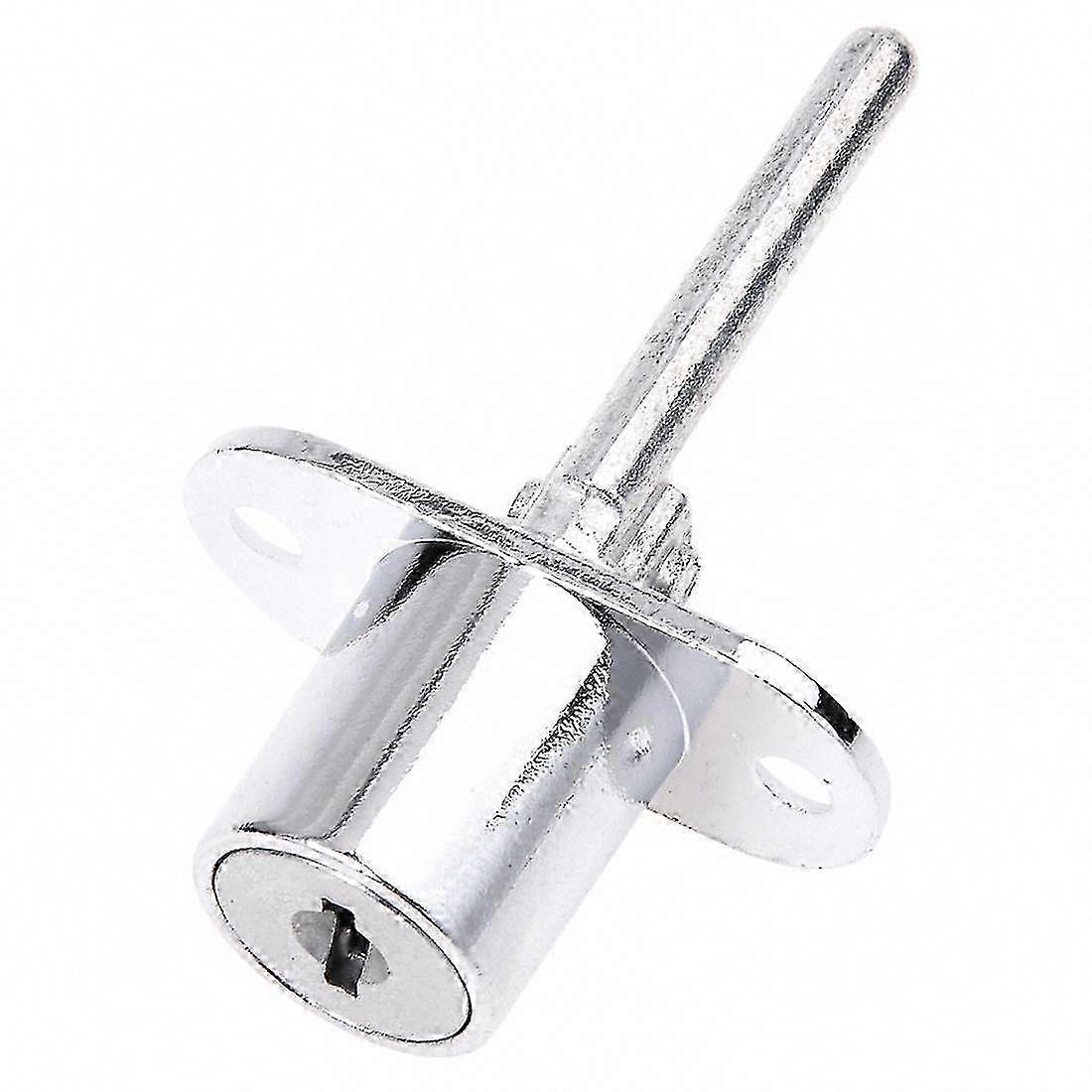 Versilbertes 19-mm-metallzylinderschloss Für Schubladen, Mit 2 Schlüsseln – Zylinderkopf, Einsteckschloss