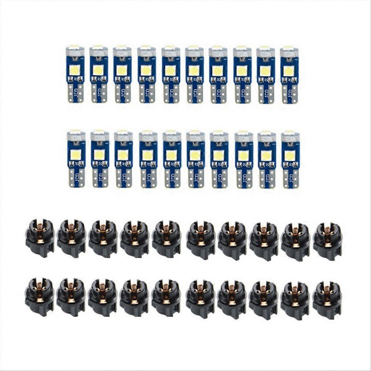 Packung Mit 20 T5-leds Für Das Armaturenbrett, Grüne Blinker 30303smd