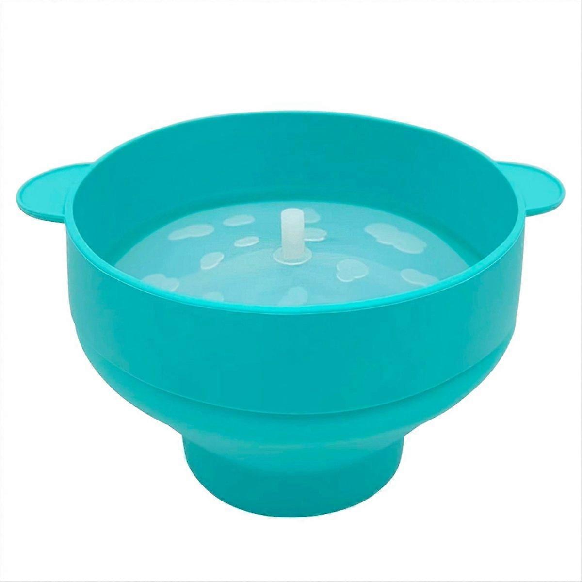 Mikrowellen-popcornmaschine, Eimer Und Schüssel Mit Deckel, Hellblau