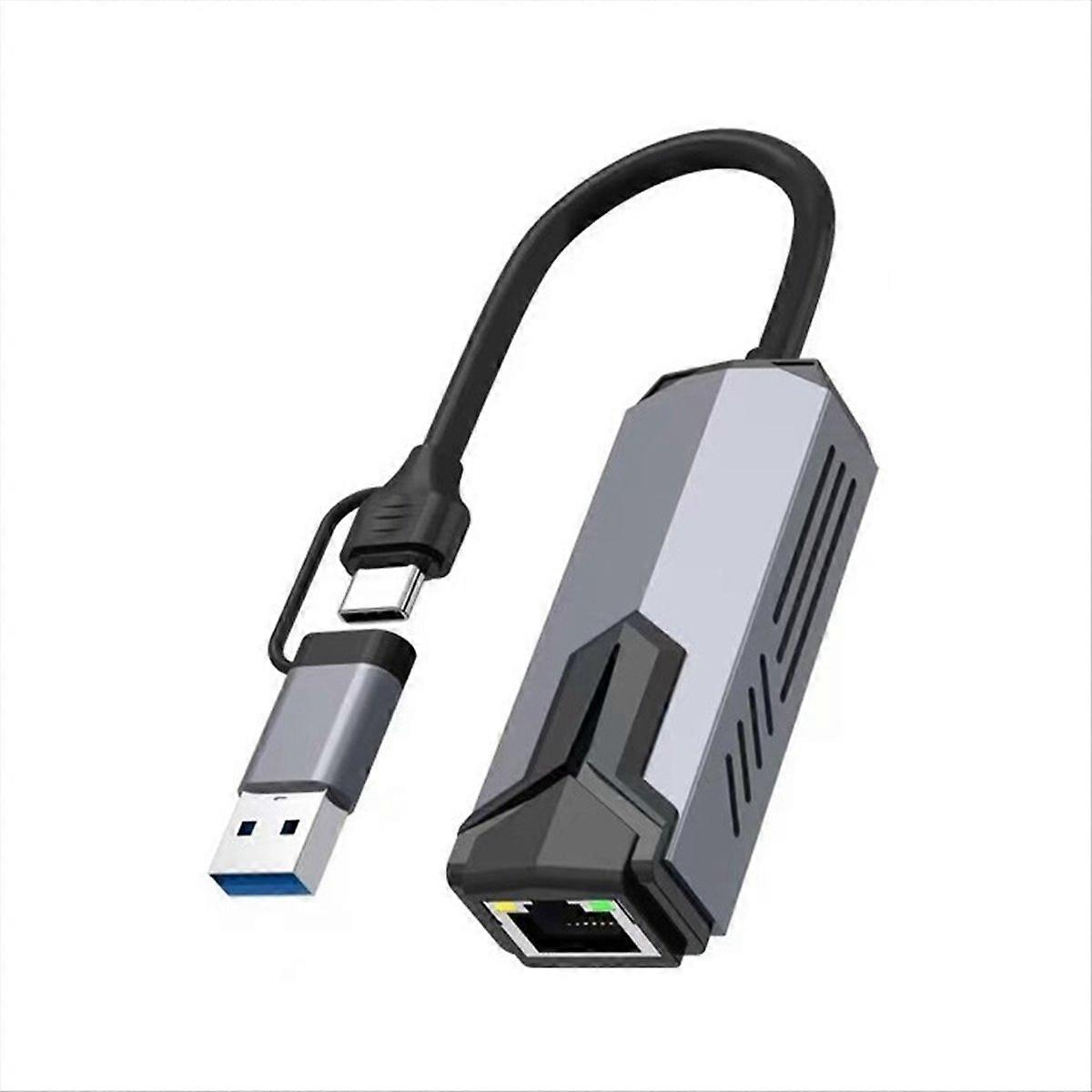 5g Usb 3.0 Typ-c Auf Rj45 Kabelgebundene Netzwerkkarte, 5000 Mbit/s High-speed-ethernet-adapter Für Laptop, Desktop Und Tablet.
