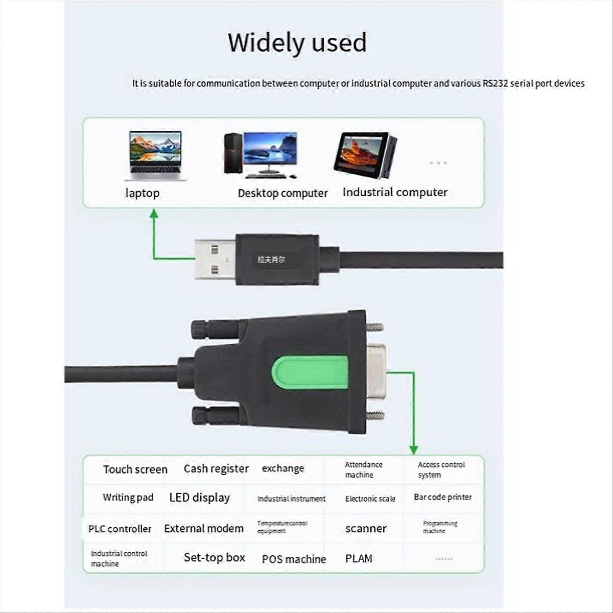 Usb-zu-rs232-seriellkabel, Usb Typ A Auf Db9-stecker