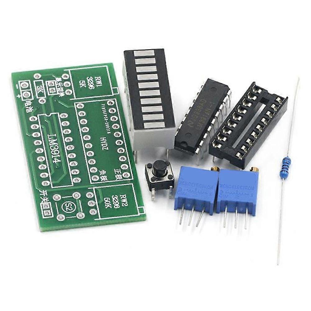 Lm3914 10-segment-modul Zur Anzeige Der Kapazität Von 3,7-v-/12-v-lithiumbatterien, Ladezustandstester, Videomontagesatz