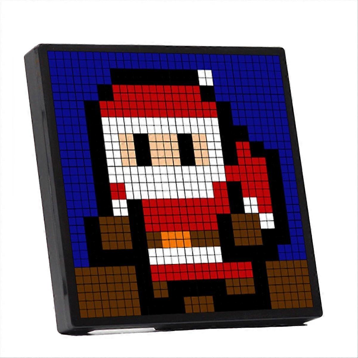 16x16 Pixel Led-nachtlicht Mit Programmierbarem Bildschirm, App-steuerung, Anpassbarer Textanimation, Fotorahmen, Geschenkidee