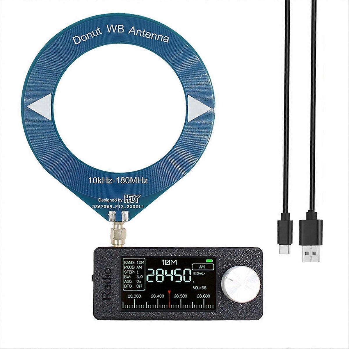 Si4732 0,5–108 Mhz Lsb Usb Am/fm Mini-taschenradio, 1,9-zoll-ips-bildschirm, Allband-radioempfänger Mit Ringantenne
