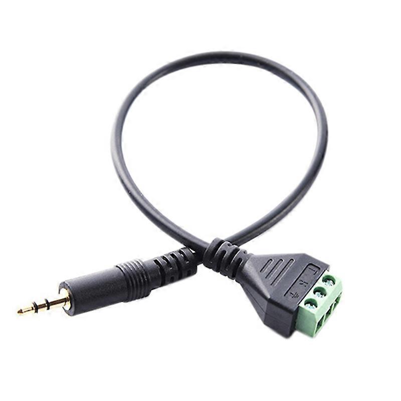 30 Cm Langes Adapterkabel Mit 3,5-mm-3-poligem Stecker Und 3-poliger Schraub-videoabschirmung