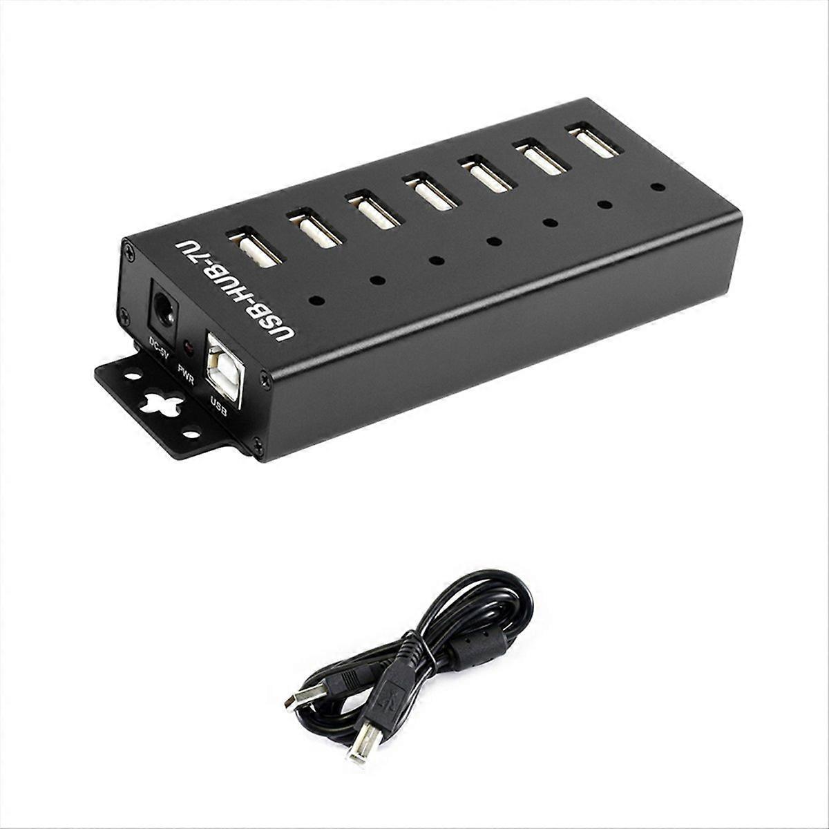 Industrieller 7-kanal-usb-2.0-usb-hub, Erweiterungsadapter Für Windows 11/10/8 Und Linux