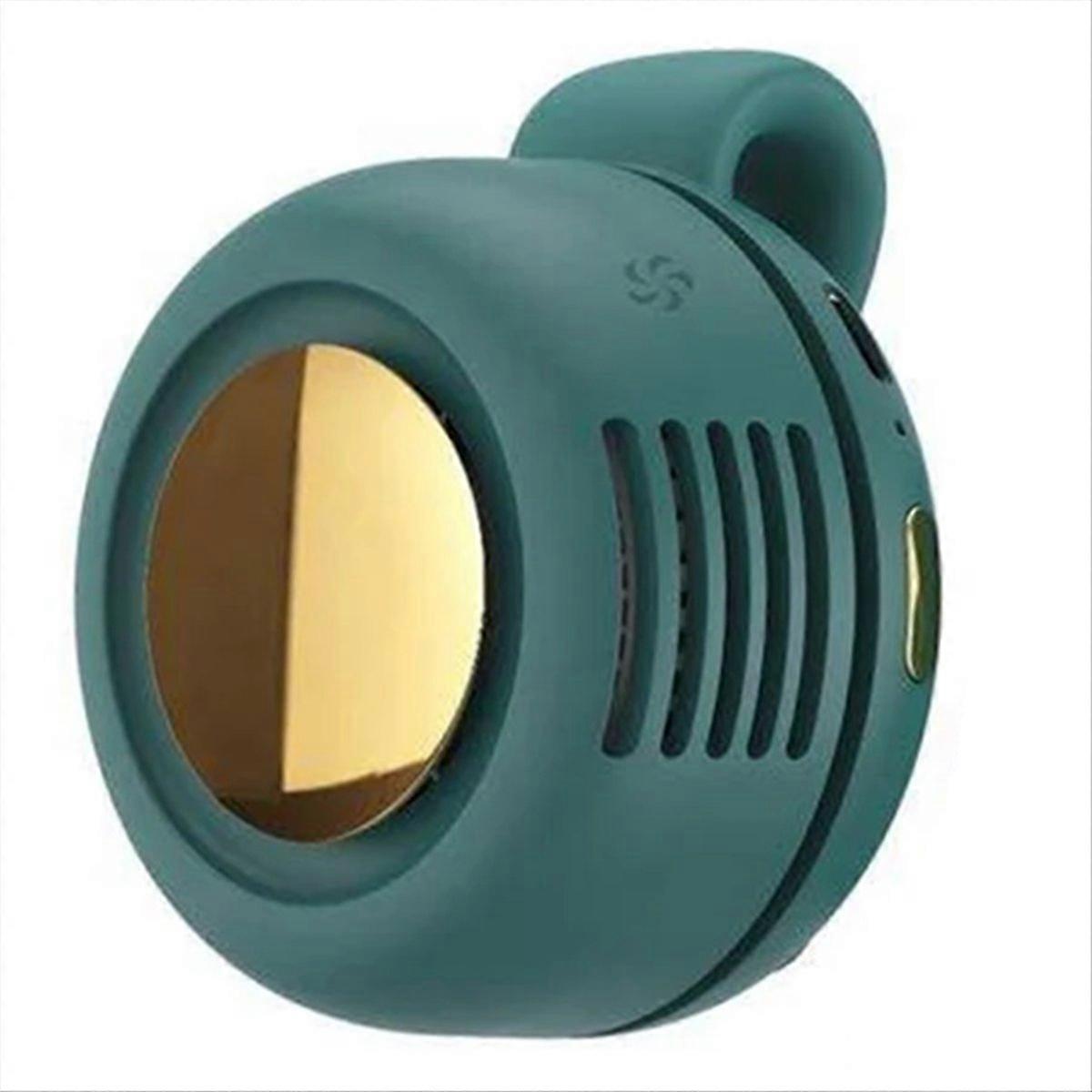 Wiederaufladbarer Gürtelventilator, Mini-clip-on-zyklonventilator, Tragbarer Usb-aufladbarer Ventilator, Kleiner Clip-on-zyklonventilator, Grün