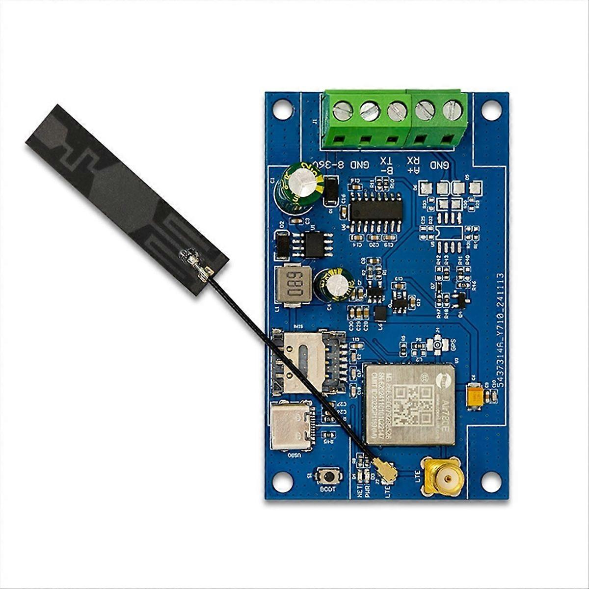 Air780e 4g-zu-rs232-modul, Dtu-datenübertragungsmodul, Usb 5v/dc 8-36v-unterstützung, At-firmware- Und Luatos-entwicklung