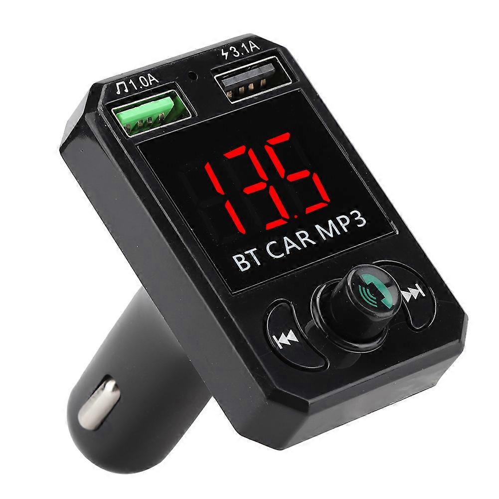 Mini-autoradio Mit Mp3-player Im Zigarettenanzünder-format, Intelligentem Bluetooth-chip, Freisprechfunktion Und Zwei Usb-schnellladefunktionen