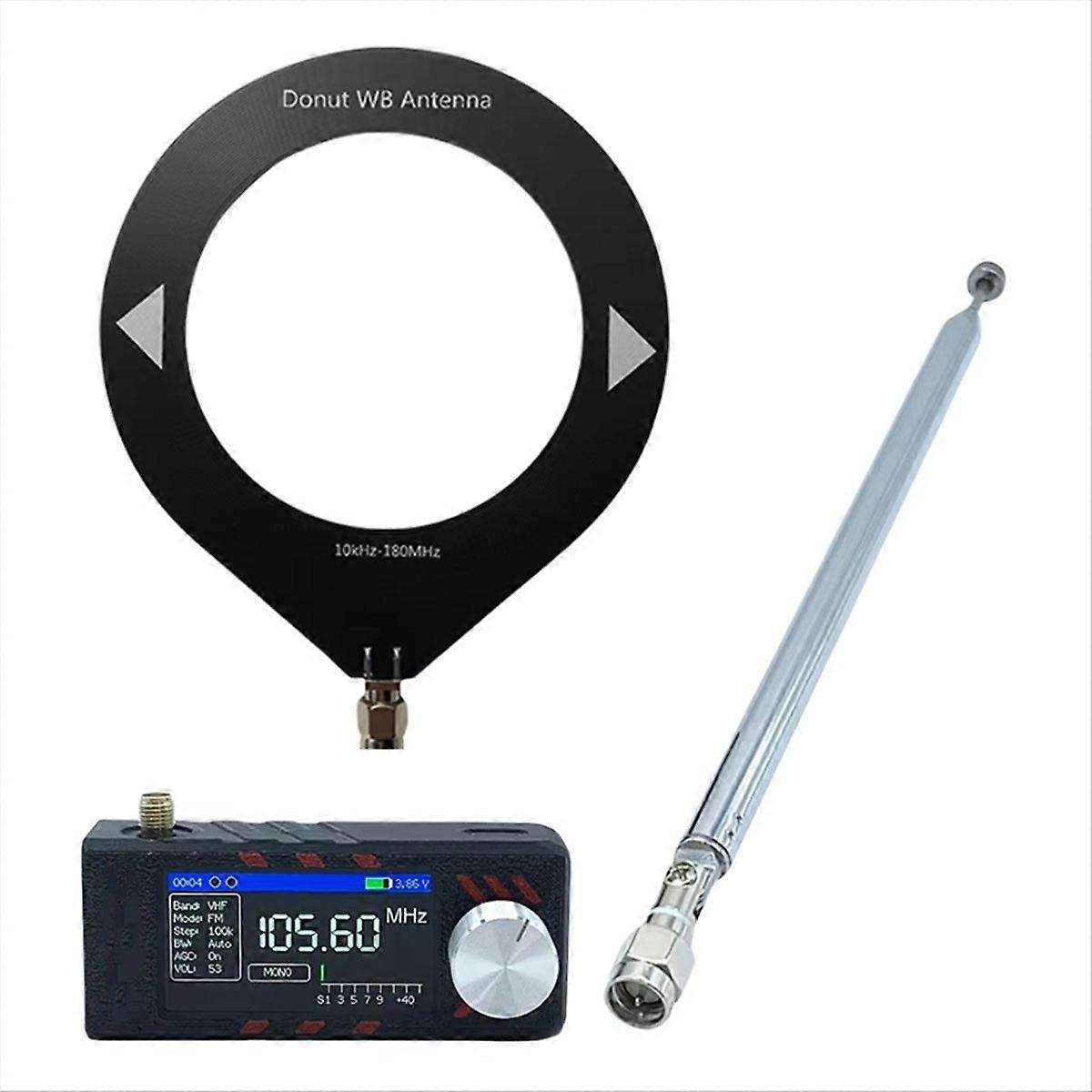 Si4732 Ats Mini Pro 0,5–108 Mhz Lsb Usb Am/fm Esp-32-s3 Multiband-radioempfänger Mit Antenne