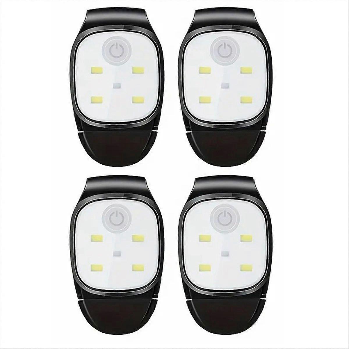 Ansteckbare Led-taschenlampe (4er-pack), Usb-aufladbar, Für Kappen Oder Hüte, Ideal Für Mehr Sicherheit Beim Joggen In Der Nacht. Tragbare Stirnlampe.