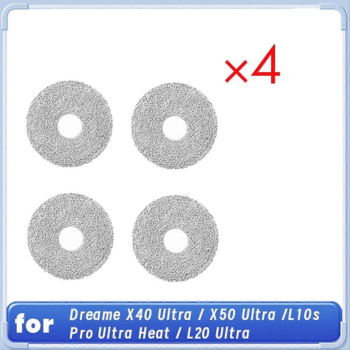 Ersatzteile Für X40 Ultra/x50 Ultra/l10s Pro Ultra Heat/l20 Ultra Reinigungstuch-saugroboter (4 Stück)