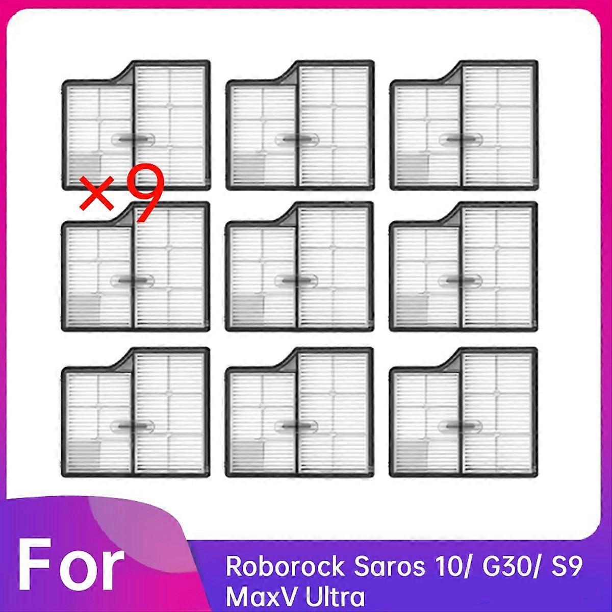 Set Mit 9 Frontfiltern Für Saros 10/g30/s9 Maxv Ultra Staubsauger - Ersatzteile Für Staubsauger