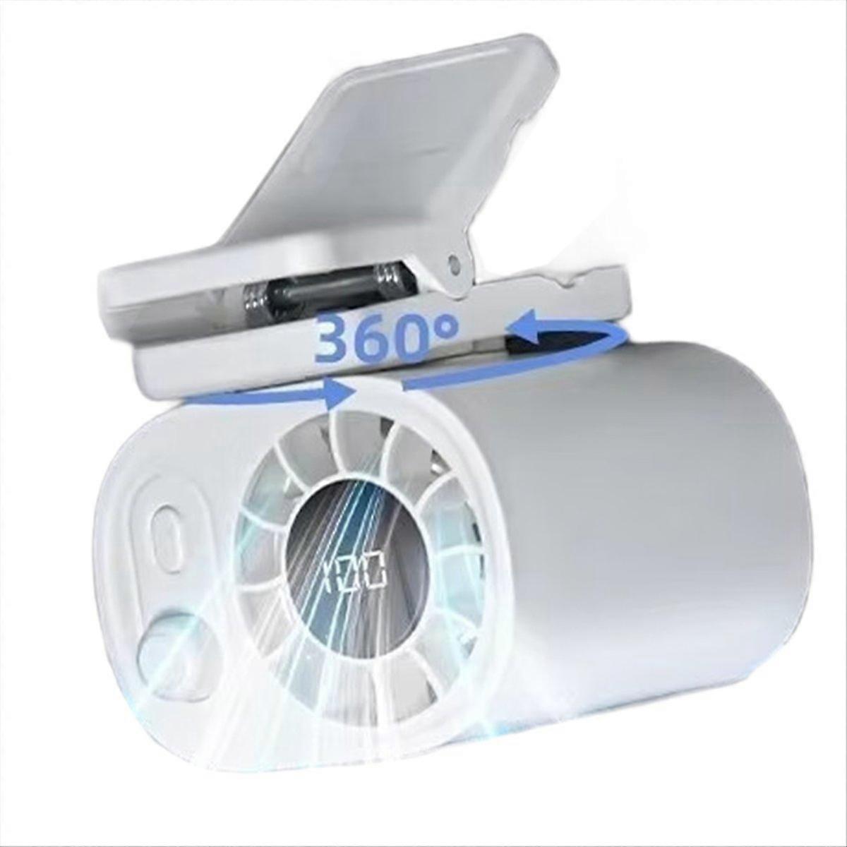 Tragbarer 1800-mah-ventilator Mit Gürtelclip, 100 Geschwindigkeitsstufen Und Freihändiger Nackenfunktion, Ideal Für Den Einsatz Im Freien.