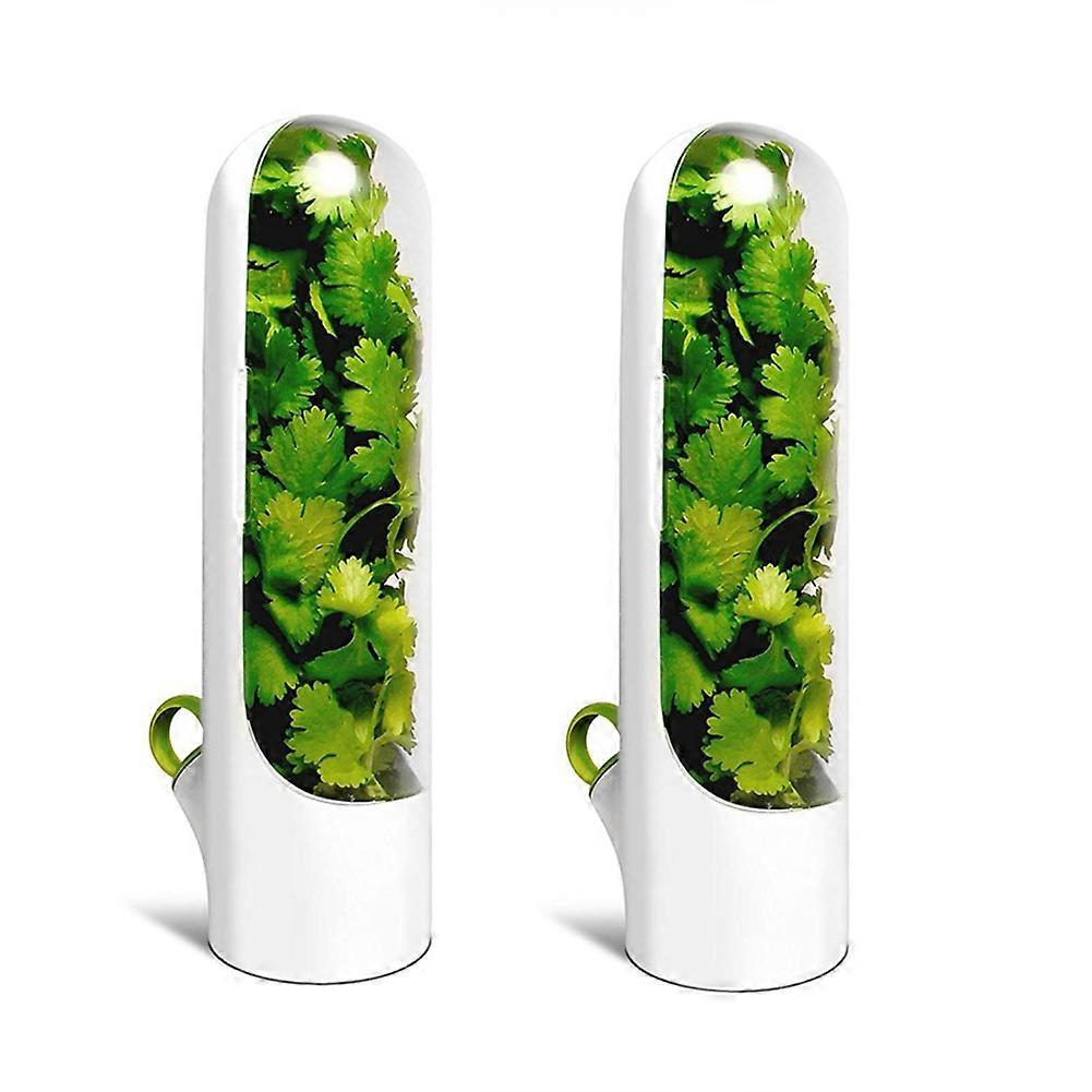Set Aus 2 Becherförmigen Aufbewahrungsbehältern, Ideal Zur Aufbewahrung Von Dill Und Koriander.