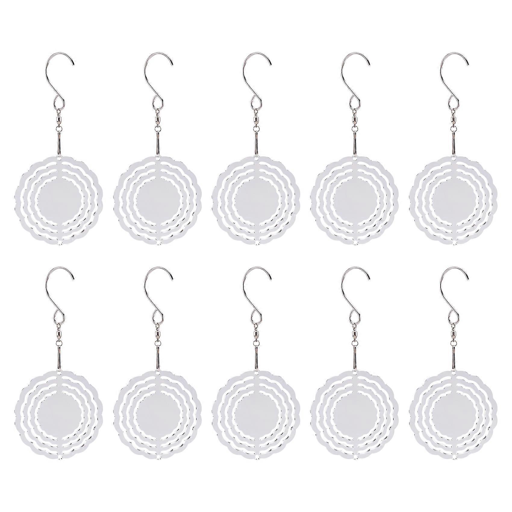Set Mit 10 Leeren 3d-wetterfahnen Von 7,6 Cm (3 Zoll) Durchmesser Zur Verzierung Von Innen- Und Außengärten.