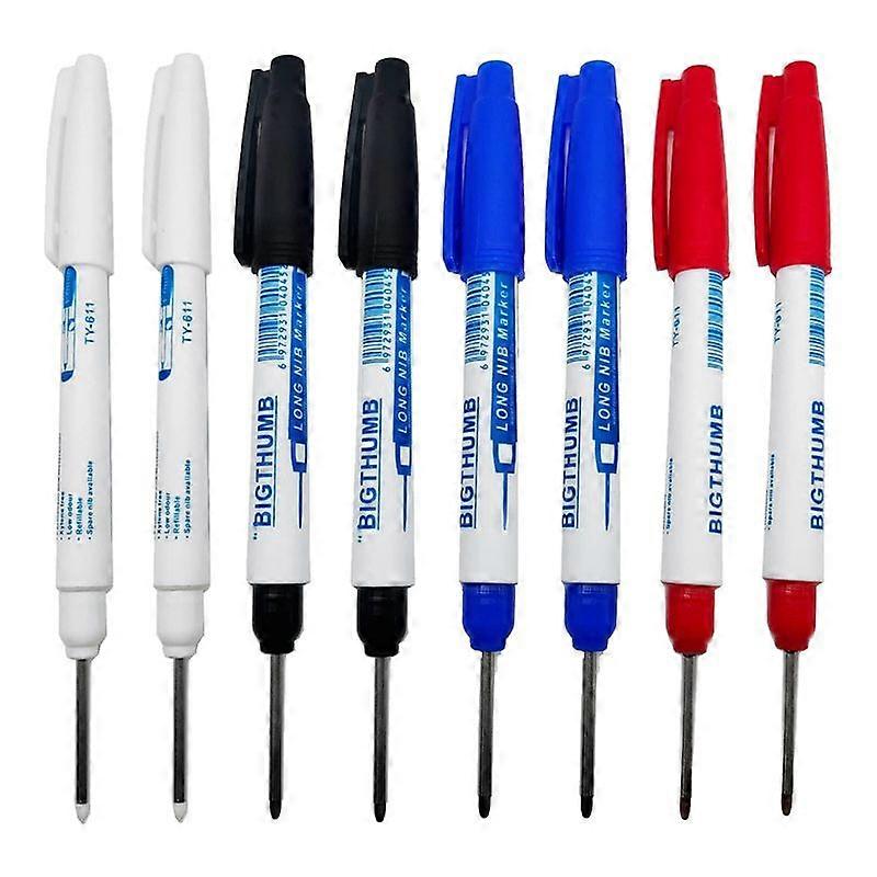 Set Mit 8 Wasserfesten Filzstiften Mit Langer Spitze (2 Mm).