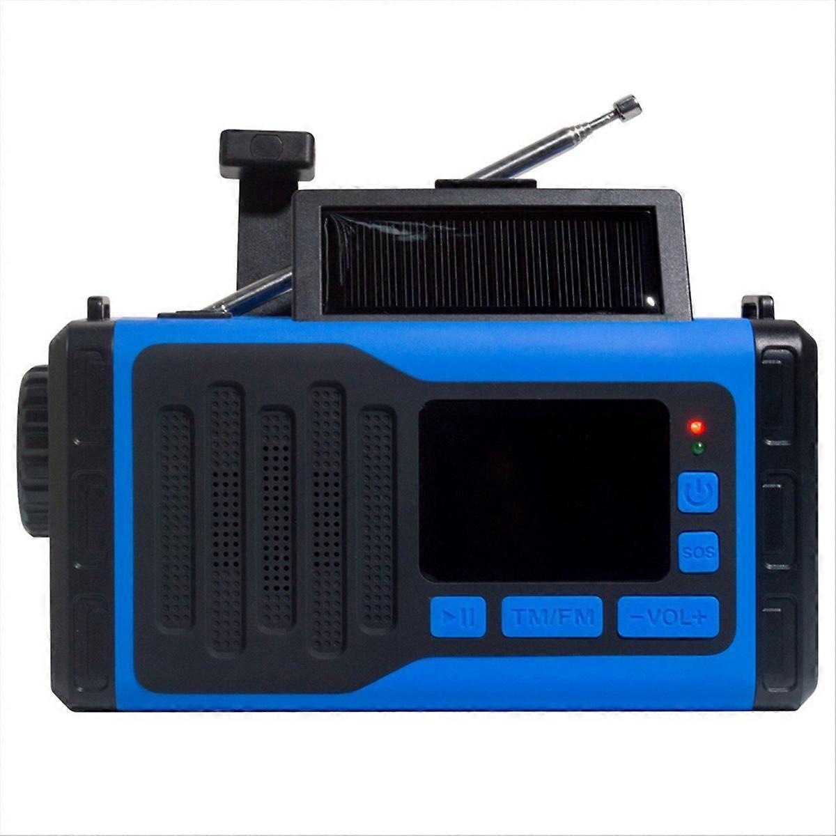 Fm-radio Mit Bluetooth-lautsprecher, Triband-notfallradio, Tragbarer Solarradioempfänger, Handkurbel, Usb-c-ladefunktion