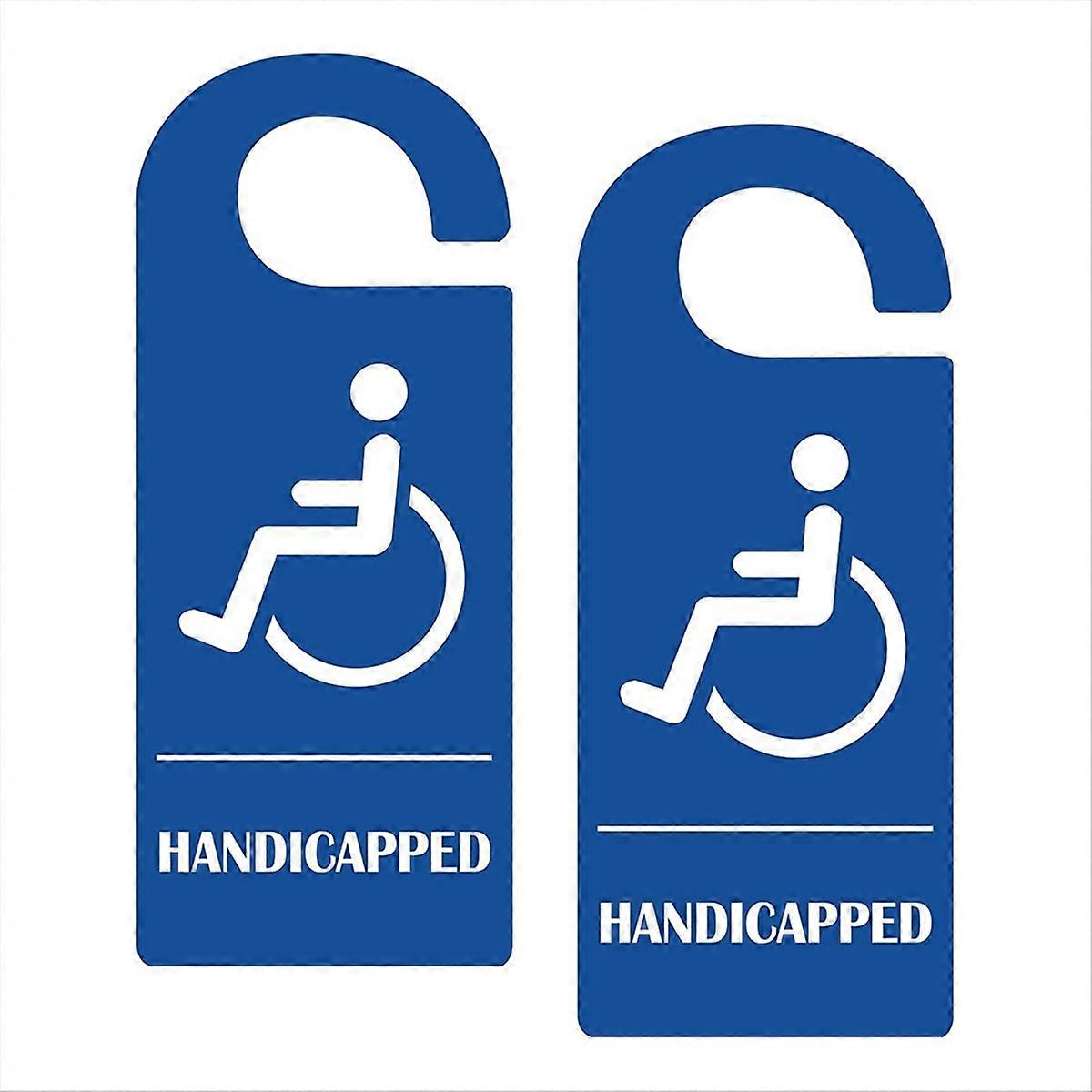 Behindertenparkplatzschild (8,9 X 21,6 Cm) Mit Ständer, Behindertenparkausweis, Sicherheitsschild, 2 Stück, Parketikett Für Rollstuhlfahrer