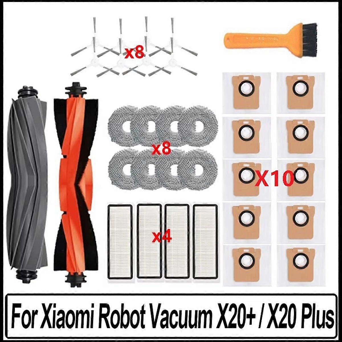 Zubehör Für Den Saugroboter X20+ / X20 Plus: Reinigungstuch, Staubbeutel, Seitenbürste, Hepa-filter, Ersatzteile