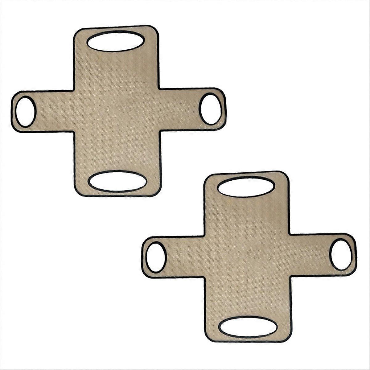 Set Aus 2 Wiederverwendbaren Silikon-backmatten Für Brotformen Mit 4 Griffen Zum Anheben Der Formen.