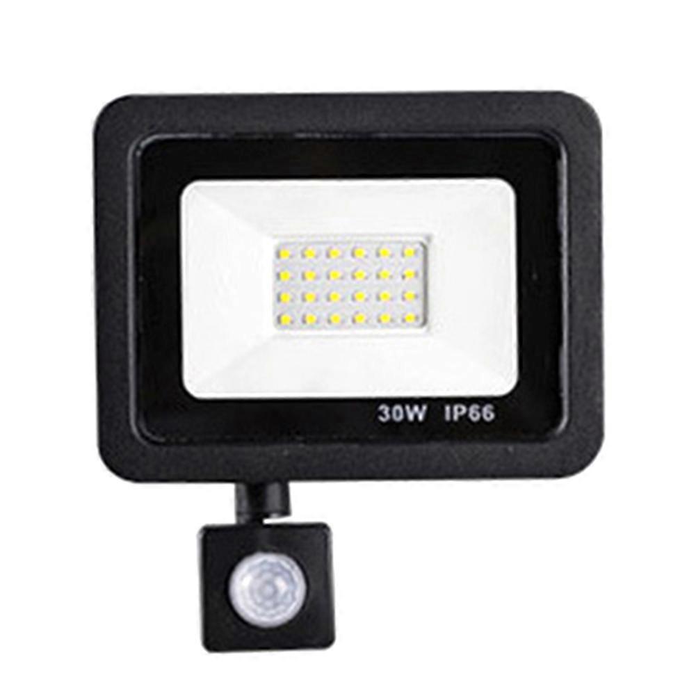 Led-sicherheitsstrahler Für Den Außenbereich Mit Pir-bewegungsmelder, Ip66 Wasserdicht, 30 W, Für Wand, Garten Oder Eingangsbereich.