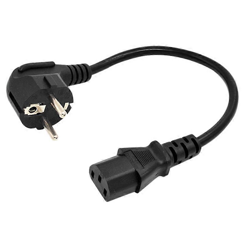 Europäisches C13-netzkabel Für Pc, Computer, Monitor, Drucker, Fernseher (0,6 M, Europäischer Stecker)