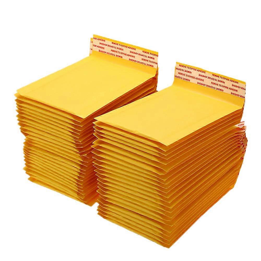 Packung Mit 100 Gepolsterten Umschlägen Aus Dickem Kraftpapier Mit Luftpolsterfolie