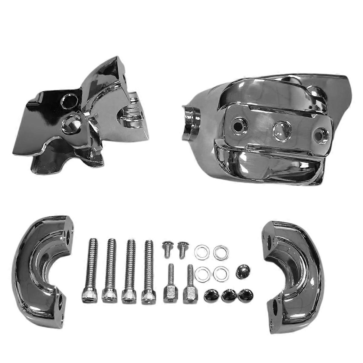 Chrom-abdeckungssatz Für Lenkerarmaturen, Kompatibel Mit Softail 96-14 Und Dyna 96-17 (96-03) Modellen. Abdeckung Für Den Vorderen Kupplungshebel.