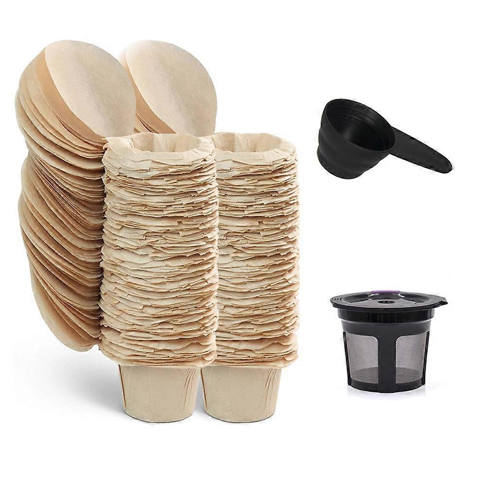 Wiederverwendbare Keurg-kapseln Und 100 Ungebleichte Keurg-kaffeepads Mit Papierfiltern Und Deckeln Für Keurg 2.0 Und 1.0 Kaffeemaschinen