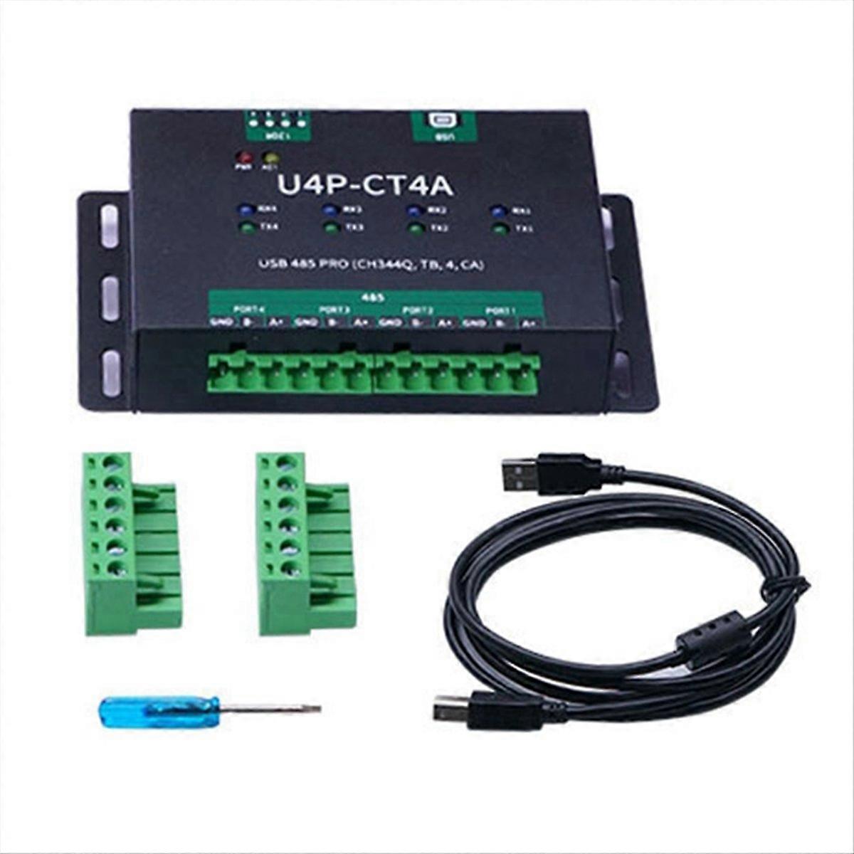Industrielles Usb-seriell-port-modul, 4-wege-usb-zu-rs485-konverter, Ch344q-chipsatz, Bidirektionales Konvertierungsmodul