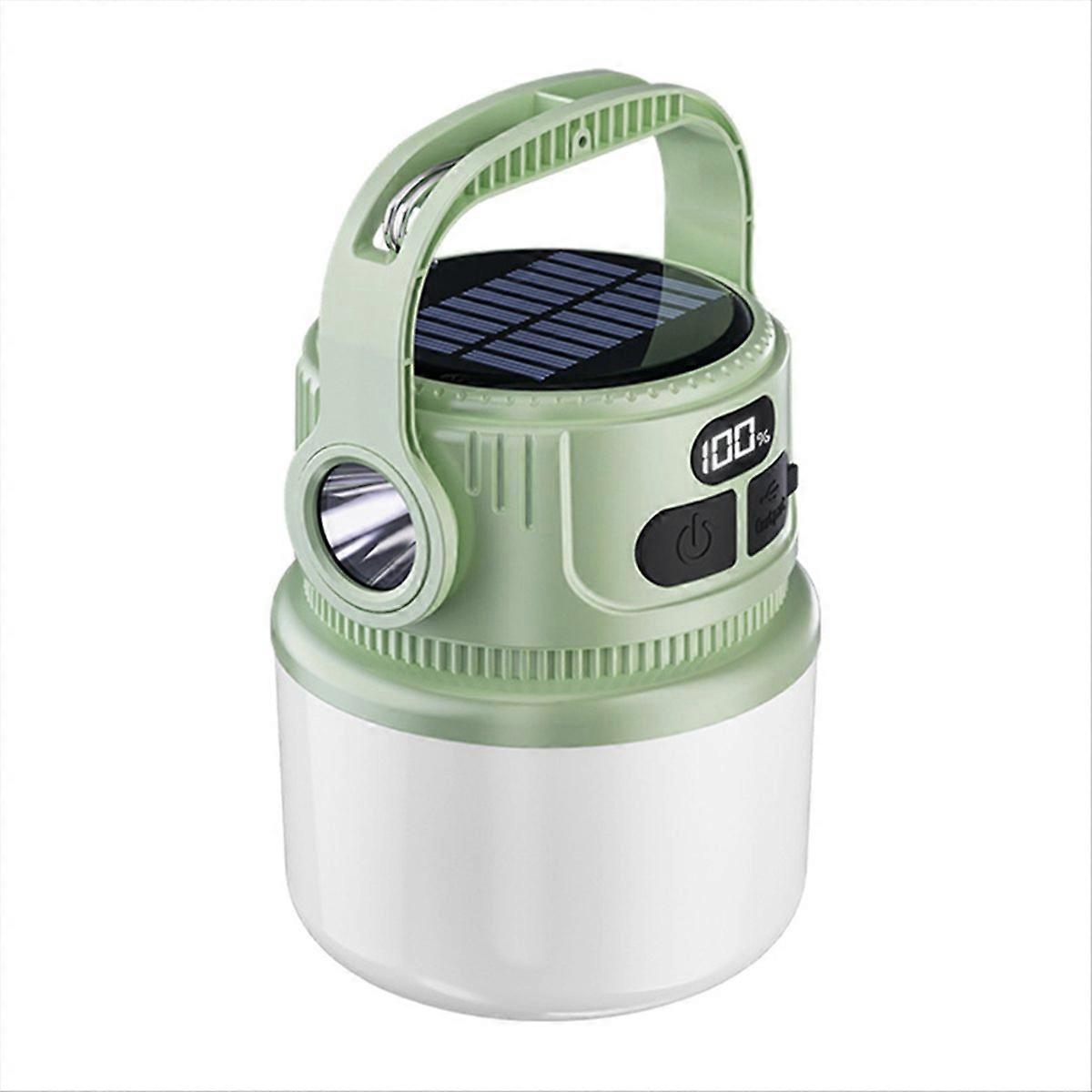 Wiederaufladbare Led-solarlampe, Wasserdichte Tragbare Laterne Für Nachtmärkte, Camping, Zelte, Notbeleuchtung Bei Stromausfall.