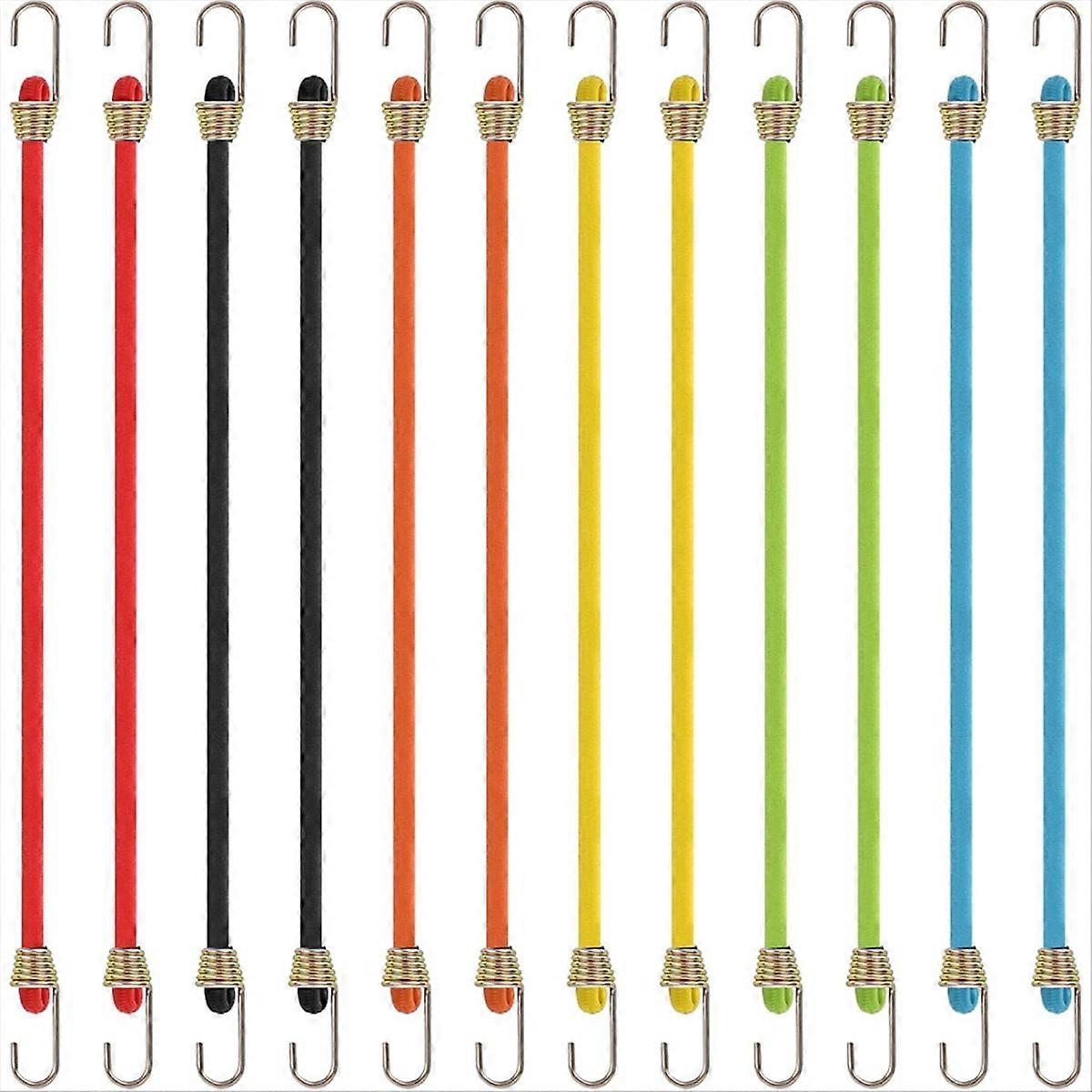 25 Cm (10 Zoll) Lange Gummispannbänder Mit Haken, Verbindbarer Planen-/zeltspanner Zur Befestigung