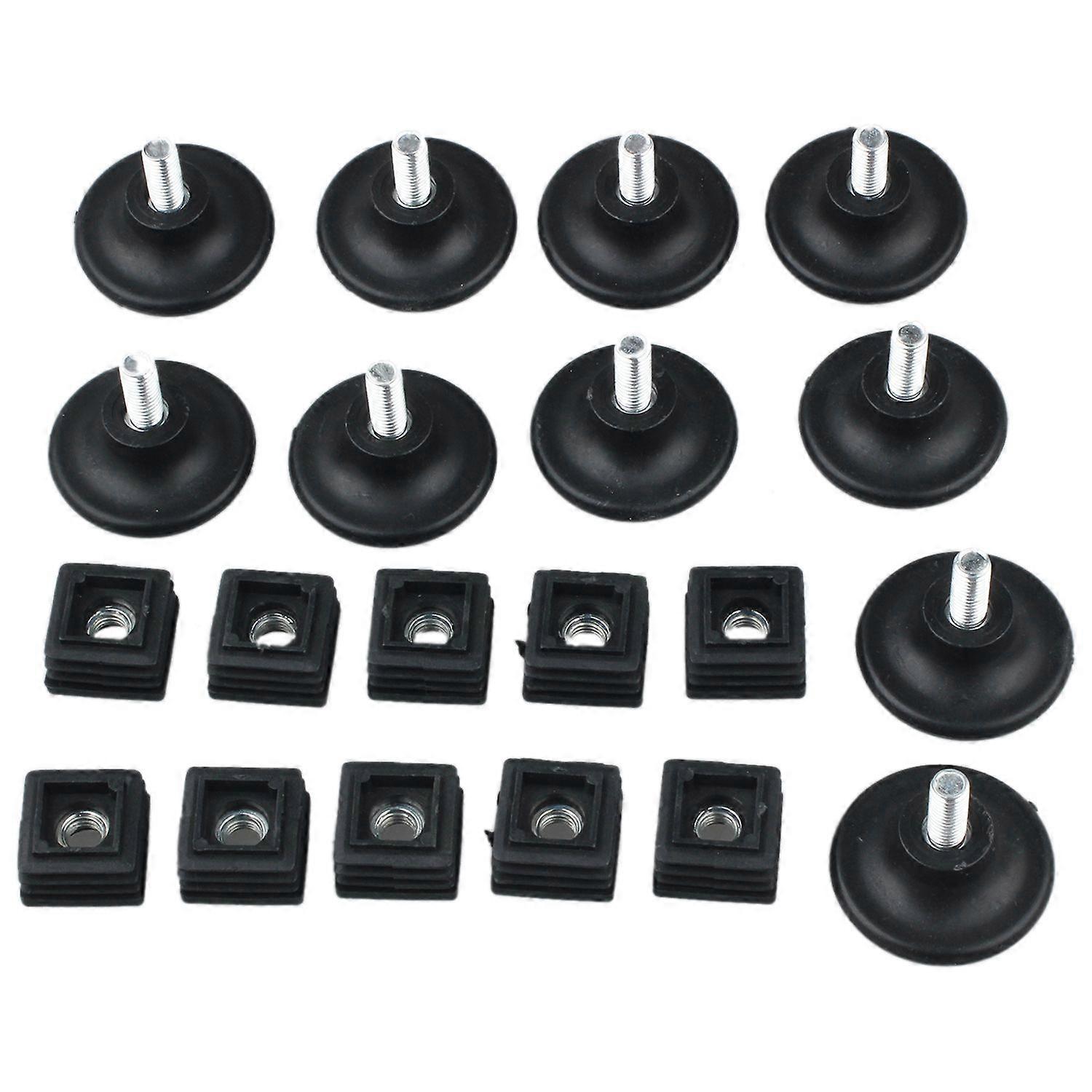 Set Mit 10 Einsätzen Für 25 Mm X 25 Mm Vierkantrohre, 45 Mm Basisdurchmesser