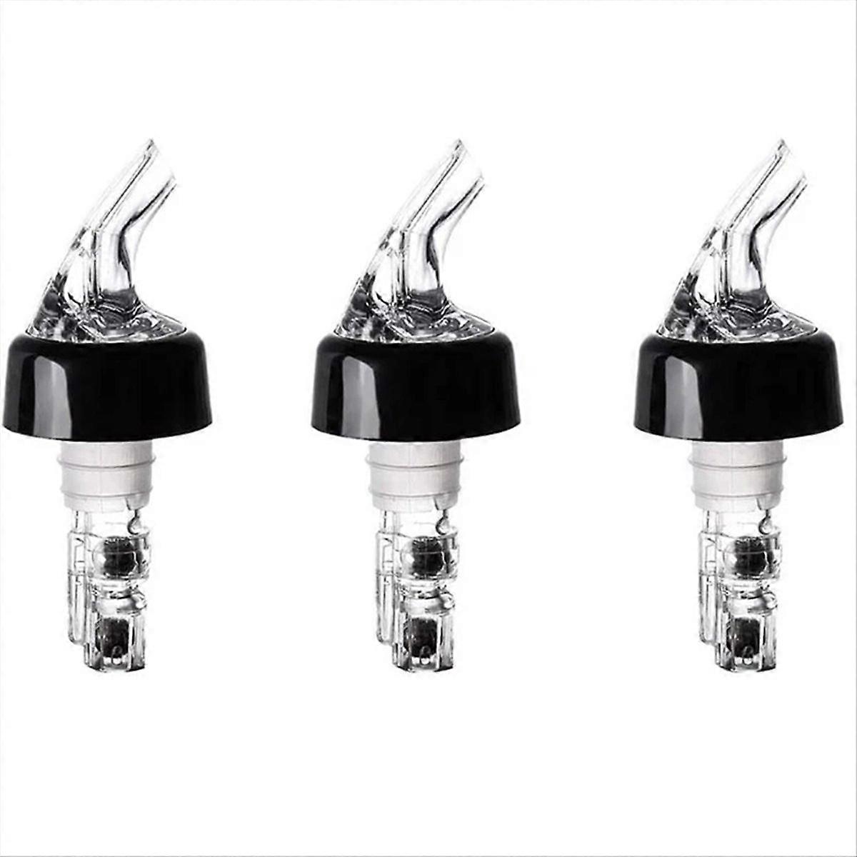 Set Mit 3 Kunststoff-ausgießern À 30 Ml Für Olivenöl- Und Weinflaschen.