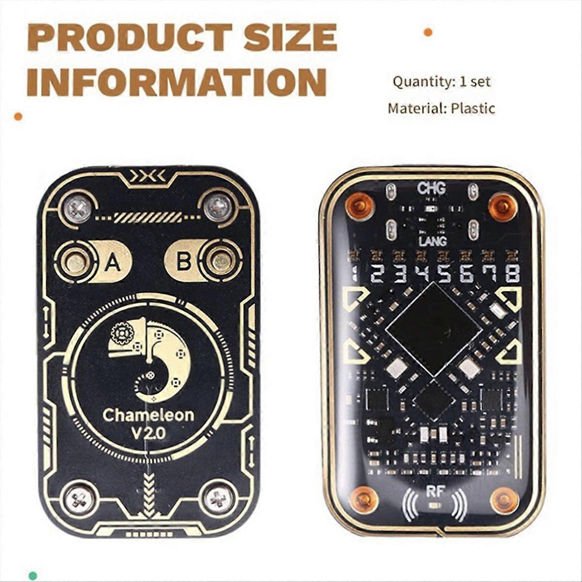 Chameleon Ultra V2.0 Rfid-chip-lesegerät, Smartcard-emulator + Schlüsselanhänger 2xt5577, 125k 13,56m Kartendekodierung, Nfc-duplikator