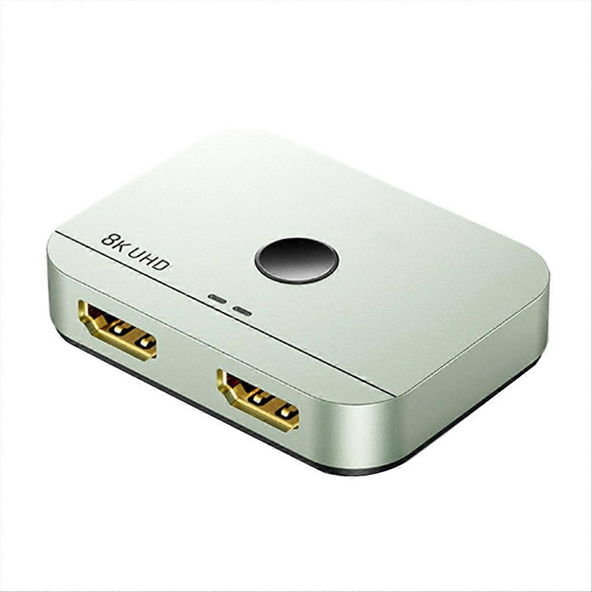 8k 60hz / 4k 120hz Bidirektionaler 2-eingangs-/1-ausgang-kompatibler Umschalter Für Pc, Laptop, Monitore Und Fernseher.